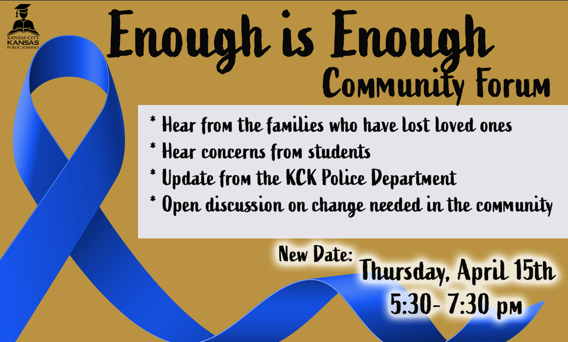 Next Community Forum on April 15